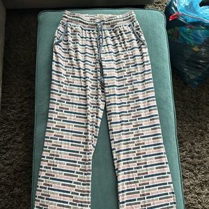 Natural straight leg pj pants